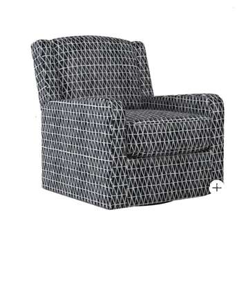 Fauteuil pivotant en tissu Easley image 3