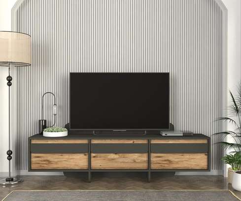 ENSEMBLE TABLE TV ET TABLE BASSE TRÈS SOLIDE image 2