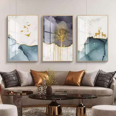 Ensemble 3 tableaux modernes 1m40/60cm image 7