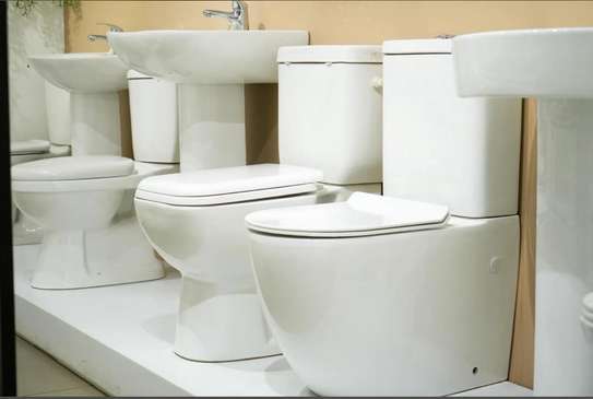 Chaise de toilette poser blanc image 2