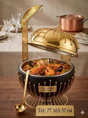 Chafing Dish de Luxe Noir et Doré image 3