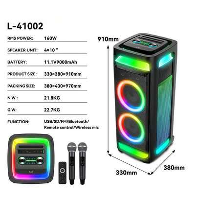 Party Speaker Bluetooth sur pied avec LED et micro image 7