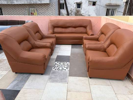 Salon 7 place couleur marron image 2