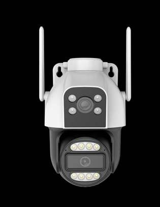 Caméra surveillance wifi extérieure blanche vision nocturne image 2