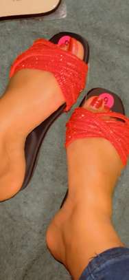 Chaussures talons transparents rose vif ouvertes arrière image 3