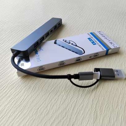 Adaptateur répartiteur de hub USB-C 7 en 1 avec multiport image 4