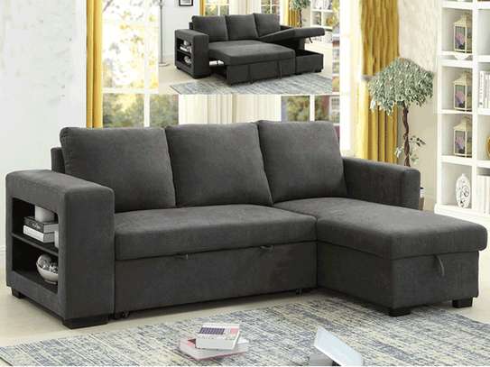 SALON BED 4 PLACES ANGLE LUCENA COULEUR MONIQUE image 1