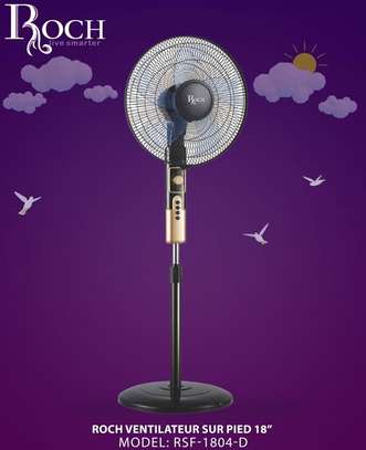 VENTILATEUR ROCH SUR PIED NOIR-DORE RSF-1804 image 1