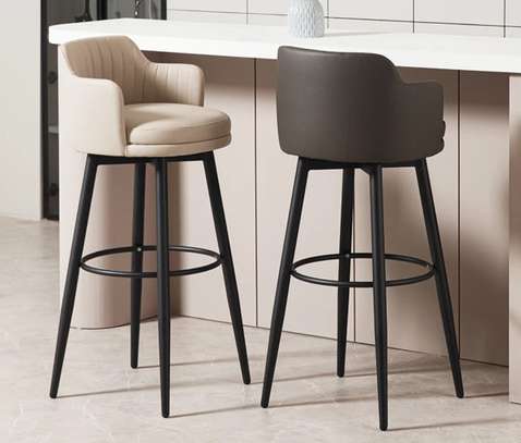 Tabouret de bar  moderne  avec dossier image 2