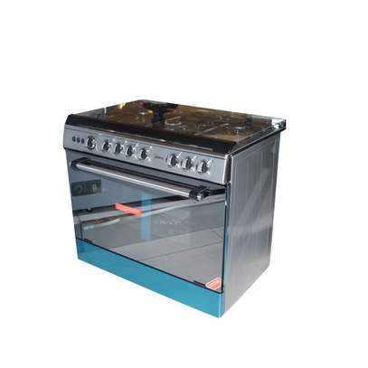 CUISINIÈRE MIDEA 5FEUX 90X60 INOX image 1