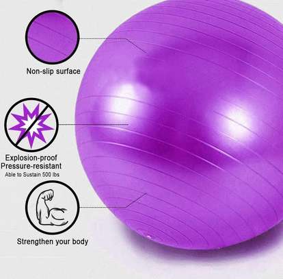SUPVOX Base De Yoga Gonflable Pour Ballon De Stabilité – PVC Violet – 34 X 34 X 3 Cm – Anneau Fixe Antidérapant – Pour Gym Et Fitness