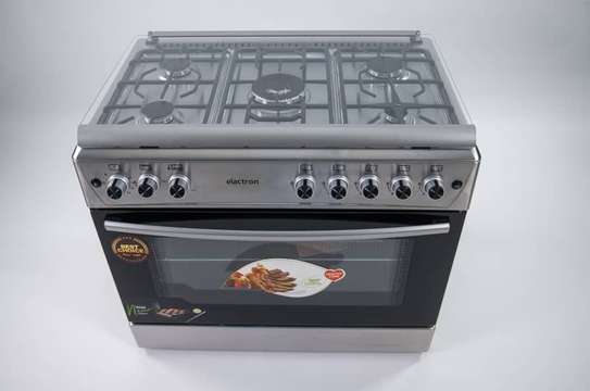 CUISINIERE ELACTRON 5FEUX 90X60 INOX EL6090 image 1