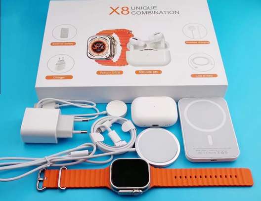 COMBINATION X8 MOBILE PHONE ACCESSORIES + SMART WATCH 8IN1 image 2