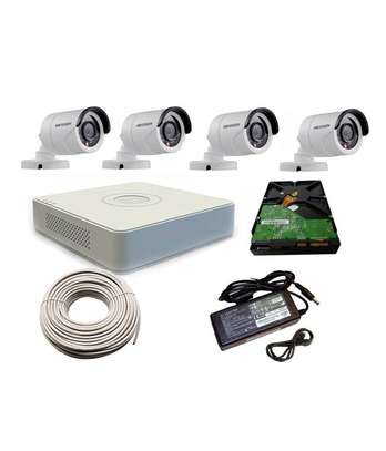 kit de 4 cameras de surveillance avec disque 500go image 1