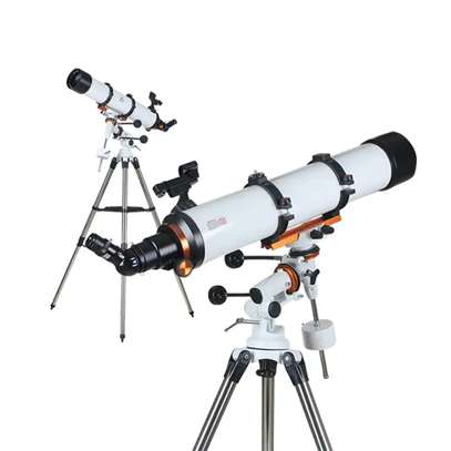 Télescope réfracteur blanc monture équatoriale précis image 1