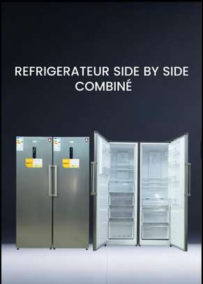 Réfrigérateur Side by Side inox avec distributeur glace eau image 2