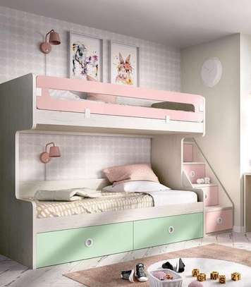 Lit superposé enfant avec rangement escalier image 3