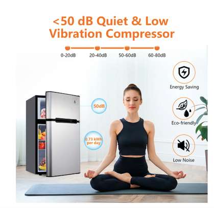 Réfrigérateur compact Aoile mini réfrigérateur à deux portes image 2