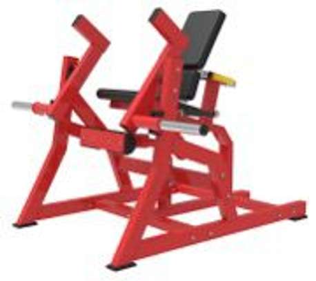Machine squat jambes acier rouge capacité lourde image 3
