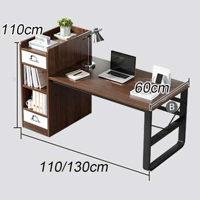 Table d'ordinateur Moderne avec étagère image 1