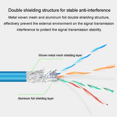 Câble de connexion réseau Gigabit Cat6 en cuivre pur - 25M image 10