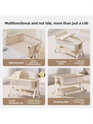 Basic Bed lit bébé évolutif gris avec matelas mémoire image 3
