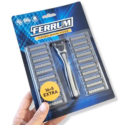 Ferrum rasoir flexible + 21 lames pour rasage précis image 2