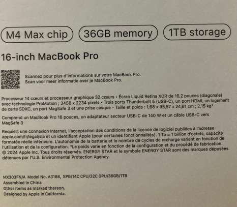 MacBook Pro 16 pouces M4 MAX image 2