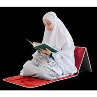 Tapis de prière musulman avec dossier pliable ultra confortable