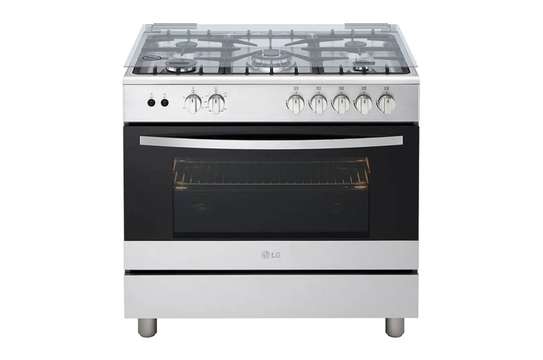 CUISINIERE LG 5FEUX 90X60 SILVER GAZ image 1