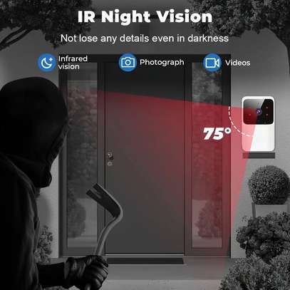 Sonnette de porte connectée wifi  - visionnage  à distance image 5