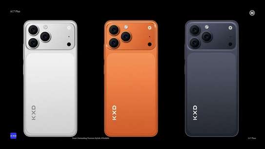 KXD Smartphone triple caméra blanc bleu orange image 2