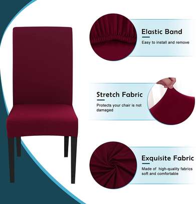 Lot de 6 housse chaise en Jersey image 2