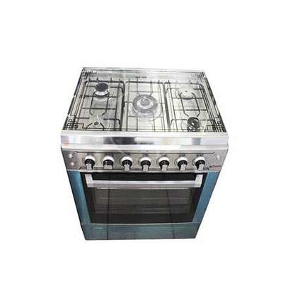 CUISINIÈRE 5FEUX ASTECH 80X60 INOX image 1
