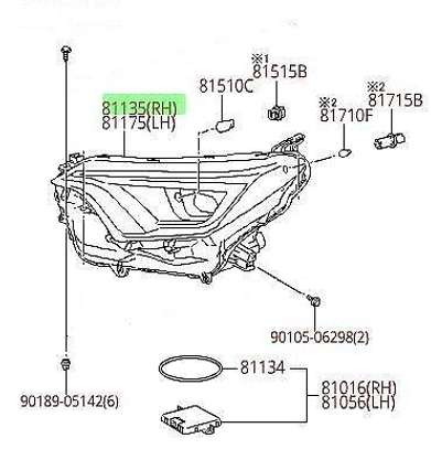 PHARE ENSEMBLE POUR 2016-2018 TOYOTA RAV4  2PC image 4