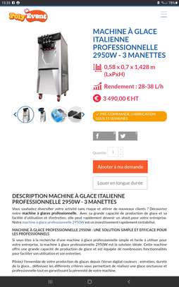 MACHINE À GLACE ITALIENNE (neuf) image 2