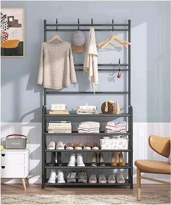 Penderie avec rangement chaussures 80cm grand modèle image 2