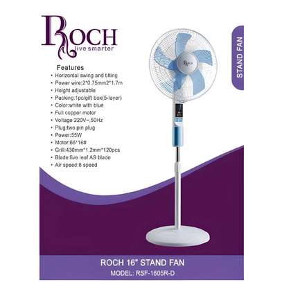 VENTILATEUR ROCH SUR PIED AVEC COMMANDE image 1