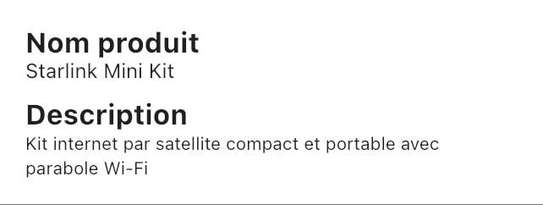 Starlink mini kit par satellite portable wifi image 3