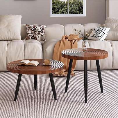 Tables basses bois massif design contemporain 2 tailles image 6