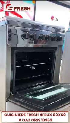 CUISINIÈRE FRESH 4FEUX 60X60 A GAZ GRIS image 1
