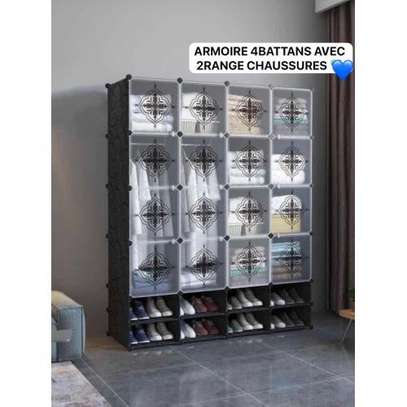 Armoires plastique 4battants image 1
