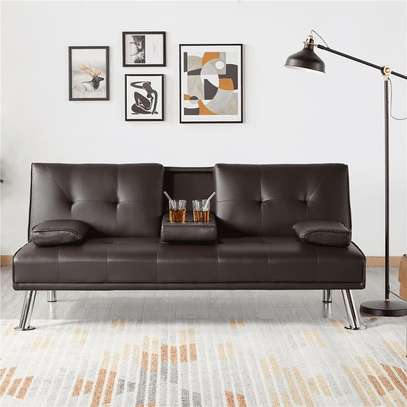 Canaper Lit Futon moderne en similicuir image 1