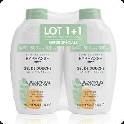Lot de 2 gel douche Byphasse 600ml + 600ml image 2