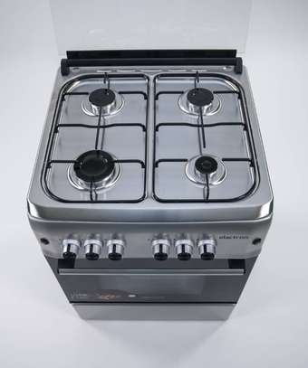 CUISINIERE ELACTRON 4FEUX 60X60 SEMI INOX EL5757 image 4