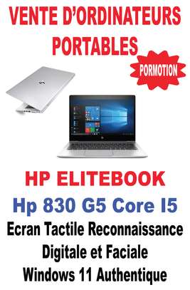 HP Elitebook écran tactile reconnaissance digitale/faciale image 2