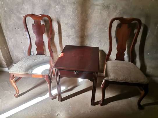 Ensepboe table et Chaises bois massif classique image 3