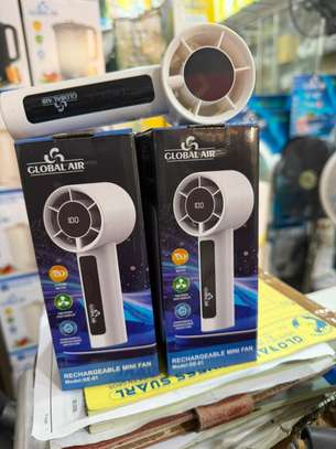 Ventilateur portable rechargeable blanc image 2