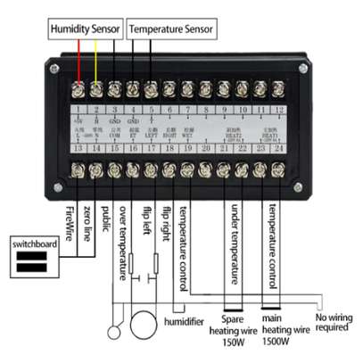 Contrôleur de température numérique et d'humidité XM18S image 2