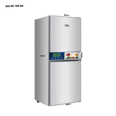 REFRIGERATEUR DESKA COMBINE 2TIROIRS PM GRIS BF166DKG image 1